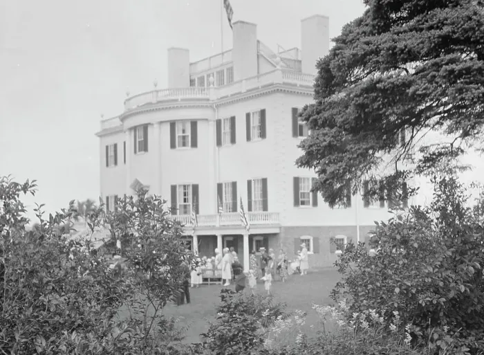 Framed Print : Celebration at the General Knox estate, 1931 July 25. Creator: Arnold Genthe Framed Print : Celebration at the General Knox estate, 1931 July 25. Creator: Arnold Genthe