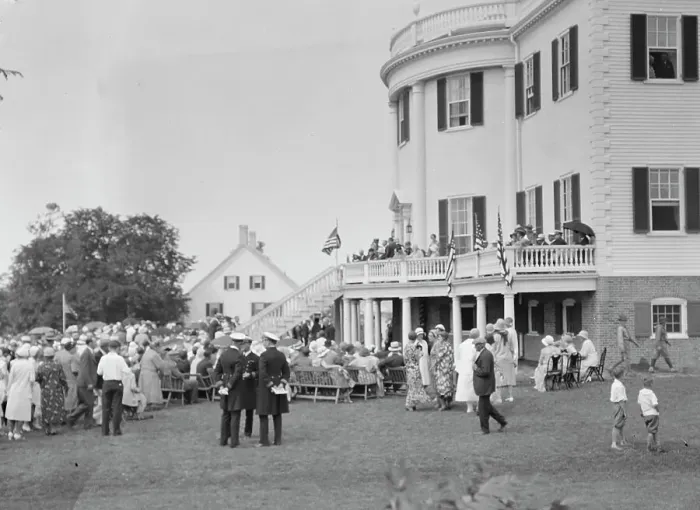 Framed Print : Celebration at the General Knox estate, 1931 July 25. Creator: Arnold Genthe Framed Print : Celebration at the General Knox estate, 1931 July 25. Creator: Arnold Genthe