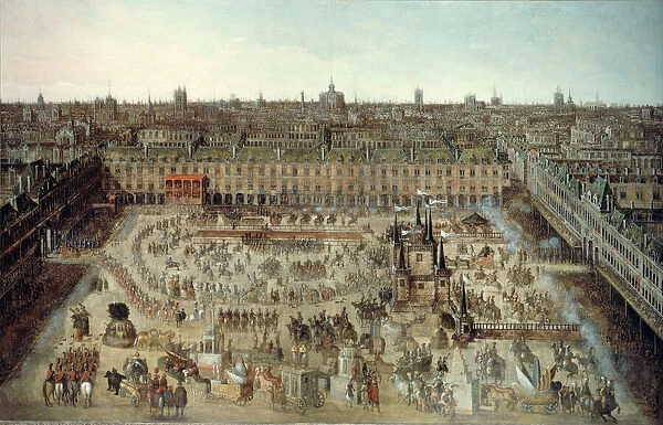 Celebration of the wedding contract between Louis XIII and Anne of Austria... 1612