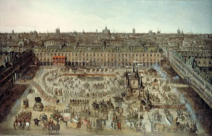 Framed Print : Celebration of the wedding contract between Louis XIII and Anne of Austria... 1612 Framed Print : Celebration of the wedding contract between Louis XIII and Anne of Austria... 1612