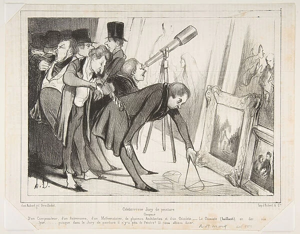 Celebrrrre Jury de Peinture... published in Le Charivari, March 16, 1840, March 16, 1840