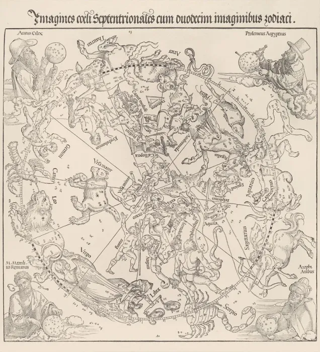 Framed Print : The Celestial Map- Northern Hemisphere, 1515. 1515. Creator: Albrecht Durer