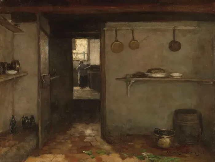 Framed Print : Cellar of the Artist's Home in The Hague, 1888. Creator: Jan Hendrik Weissenbruch Framed Print : Cellar of the Artist's Home in The Hague, 1888. Creator: Jan Hendrik Weissenbruch