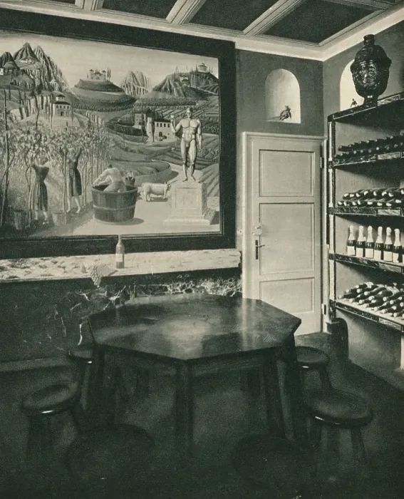 Framed Print : Cellar in the House of Sig. Borletti, c1927 Framed Print : Cellar in the House of Sig. Borletti, c1927