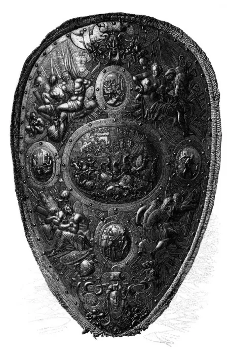 Framed Print : The Cellini Shield, 1882 Framed Print : The Cellini Shield, 1882