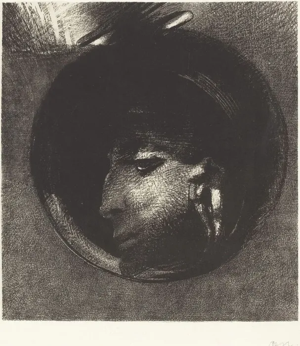 Framed Print : Cellule Auriculaire, 1894. Creator: Odilon Redon Framed Print : Cellule Auriculaire, 1894. Creator: Odilon Redon