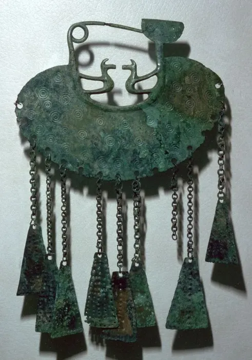 Framed Print : Celtic bronze pendant Framed Print : Celtic bronze pendant
