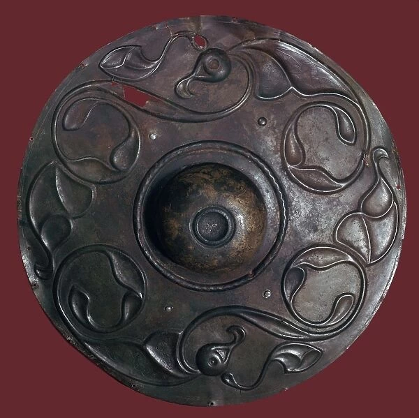 Celtic bronze shield boss, 2nd century BC