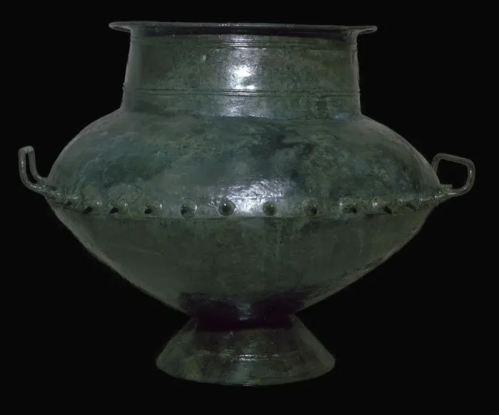 Framed Print : Celtic bronze vessel, 6th century BC Framed Print : Celtic bronze vessel, 6th century BC