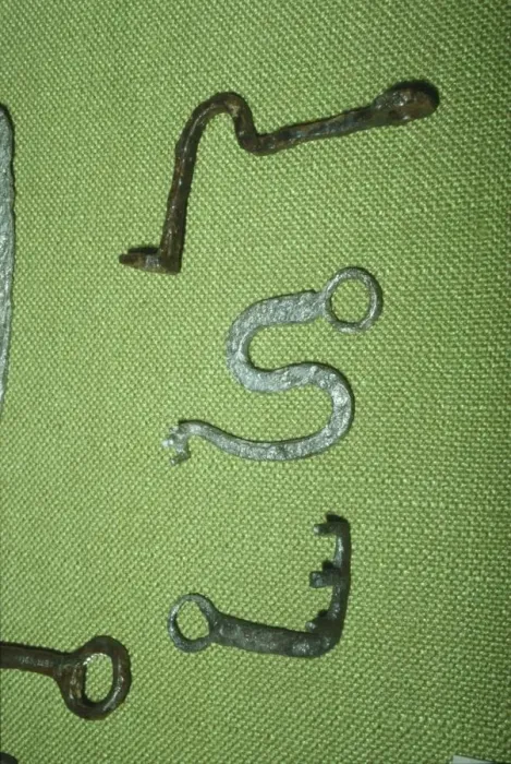 Framed Print : Celtic Iron Keys from Manching Oppidum, Germany, 1st century BC Framed Print : Celtic Iron Keys from Manching Oppidum, Germany, 1st century BC