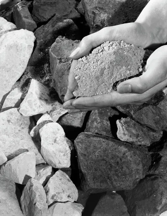 Framed Print : Cement materials, 1963. Artist: Michael Walters Framed Print : Cement materials, 1963. Artist: Michael Walters