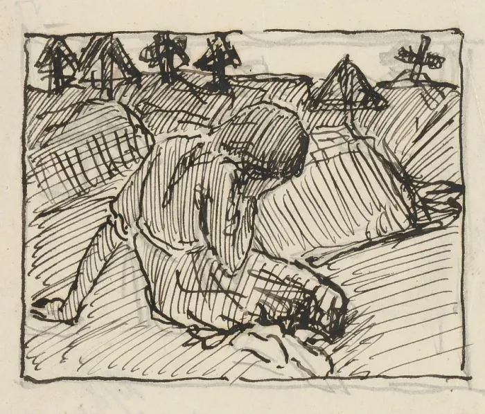Framed Print : In the cemetery, 1914-1918. Creator: Elemir Halasz-Hradil Framed Print : In the cemetery, 1914-1918. Creator: Elemir Halasz-Hradil