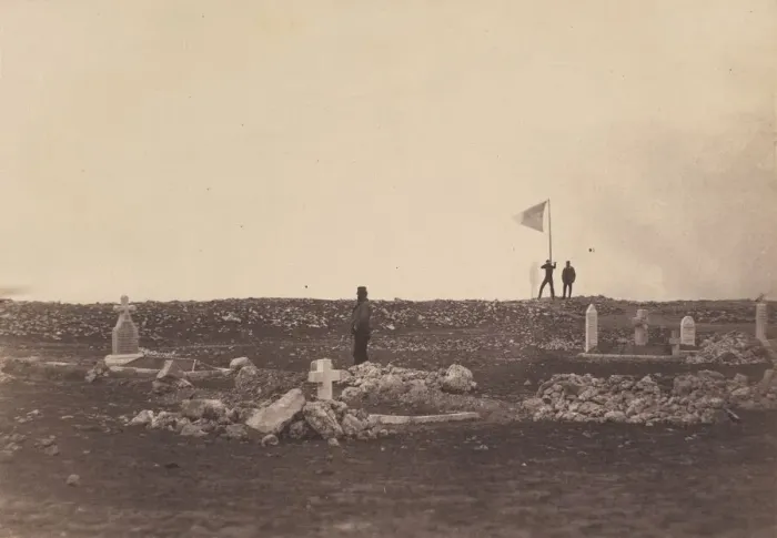 Framed Print : Cemetery, Cathcarts Hill, 1855, printed 1856. Creator: Roger Fenton Framed Print : Cemetery, Cathcarts Hill, 1855, printed 1856. Creator: Roger Fenton