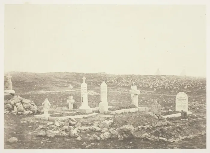 Framed Print : Cemetery, Cathcarts Hill, 1855. Creator: Roger Fenton Framed Print : Cemetery, Cathcarts Hill, 1855. Creator: Roger Fenton