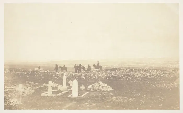 Framed Print : Cemetery, Cathcarts Hill, 1855. Creator: Roger Fenton Framed Print : Cemetery, Cathcarts Hill, 1855. Creator: Roger Fenton