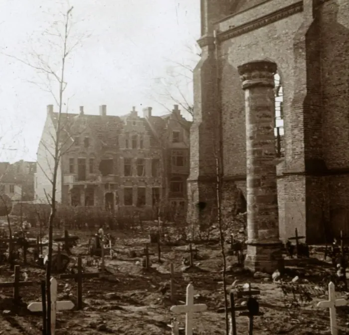 Framed Print : Cemetery, Nieuwpoort, Flanders, Belgium, c1914-c1918 Framed Print : Cemetery, Nieuwpoort, Flanders, Belgium, c1914-c1918