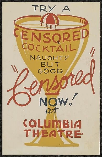 Censored, San Francisco, 1936. Creator: Unknown