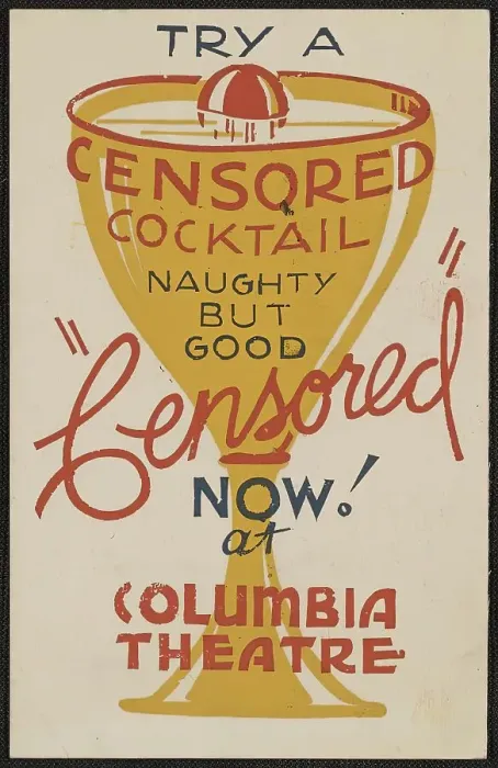 Framed Print : Censored, San Francisco, 1936. Creator: Unknown Framed Print : Censored, San Francisco, 1936. Creator: Unknown