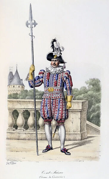 Cent-Suisses, Tenue de Ceremonie, 1814-17. Artist: Eugene Titeux
