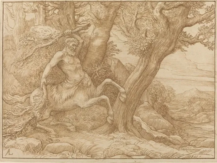 Framed Print : Centaur with Branches. Creator: Alphonse Legros