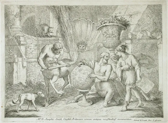 Framed Print : The Centaur Chiron Teaching Geography to the Young Achilles, 1759. Creator: Gaetano Gherardo Zompini Framed Print : The Centaur Chiron Teaching Geography to the Young Achilles, 1759. Creator: Gaetano Gherardo Zompini