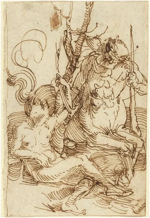 Framed Print : The Centaur Family, 1505. Creator: Albrecht Durer Framed Print : The Centaur Family, 1505. Creator: Albrecht Durer
