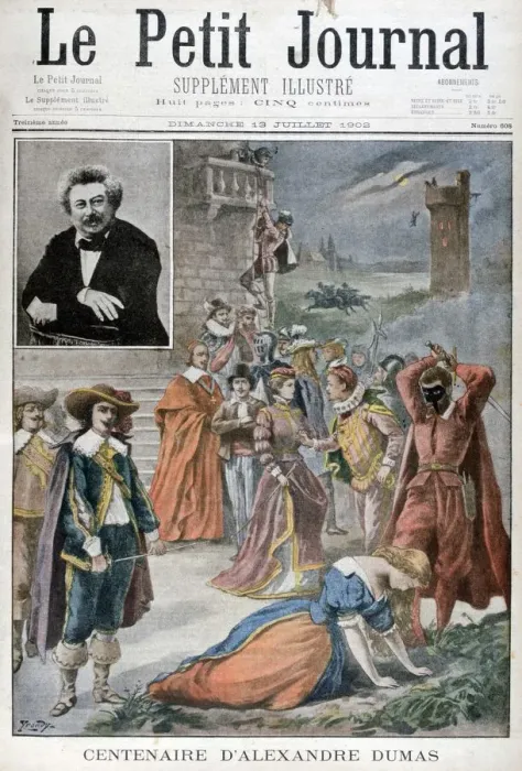 Framed Print : Centenary of the birth of Alexandre Dumas, 1902. Artist: Yrondy Framed Print : Centenary of the birth of Alexandre Dumas, 1902. Artist: Yrondy