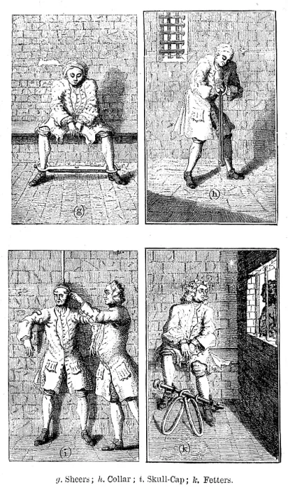 Framed Print : Centenary of John Howard, Prison Reformer:Marshalsea Prison: mode of applying the torture, (1890) Creator: Unknown Framed Print : Centenary of John Howard, Prison Reformer:Marshalsea Prison: mode of applying the torture, (1890) Creator: Unknown