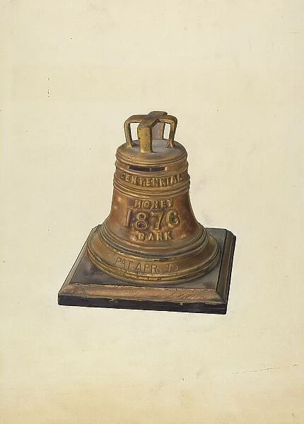 Centennial Bank - 1876, c. 1938. Creator: Alf Bruseth
