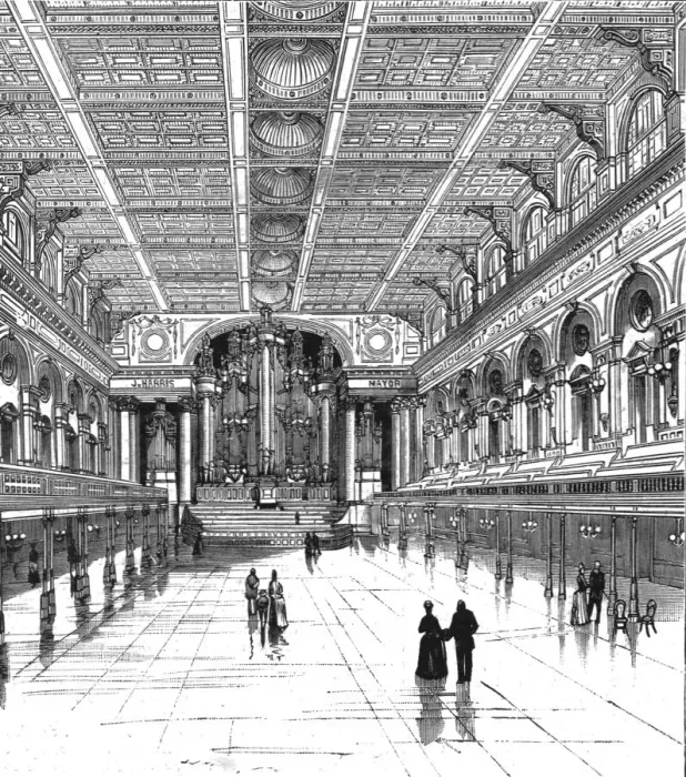 Framed Print : The Centennial Hall at Sydney, New South Wales; The Interior of the largest public hall... 1890. Creator: Unknown Framed Print : The Centennial Hall at Sydney, New South Wales; The Interior of the largest public hall... 1890. Creator: Unknown