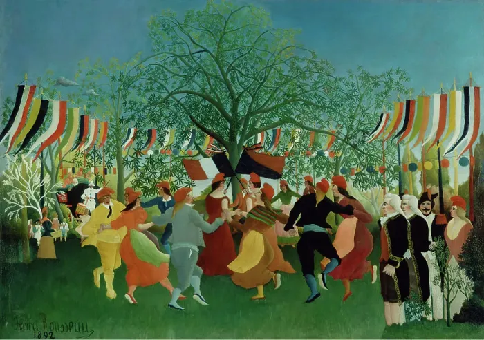 Framed Print : A Centennial of Independence, 1892. Creator: Henri Rousseau Framed Print : A Centennial of Independence, 1892. Creator: Henri Rousseau
