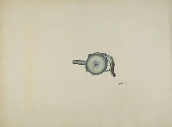 Framed Print : Center Fire Revolver, c. 1941. Creator: Joseph Cannella Framed Print : Center Fire Revolver, c. 1941. Creator: Joseph Cannella
