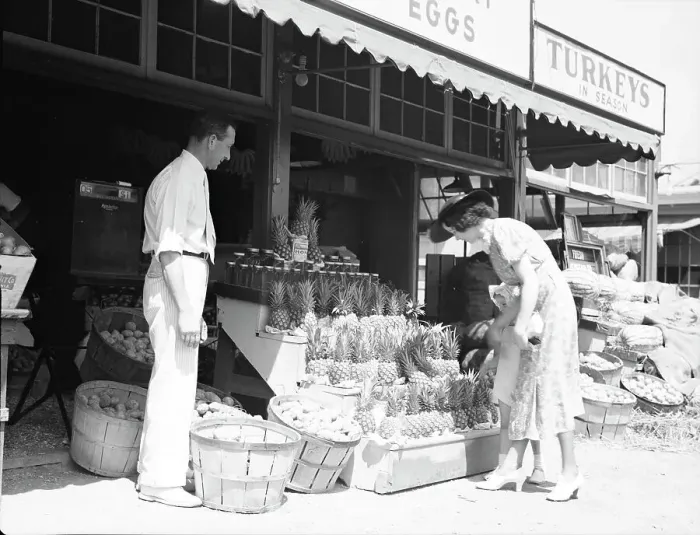 Framed Print : Center Market, Washington, D.C. 1936. Creator: Dorothea Lange Framed Print : Center Market, Washington, D.C. 1936. Creator: Dorothea Lange