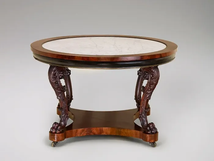Framed Print : Center table, about 1830. Creator: Unknown Framed Print : Center table, about 1830. Creator: Unknown
