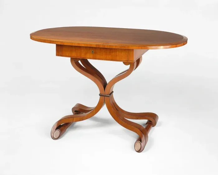 Framed Print : Center Table, Austria, c. 1820. Creators: Josef Danhauser senior, Josef Danhauser junior Framed Print : Center Table, Austria, c. 1820. Creators: Josef Danhauser senior, Josef Danhauser junior