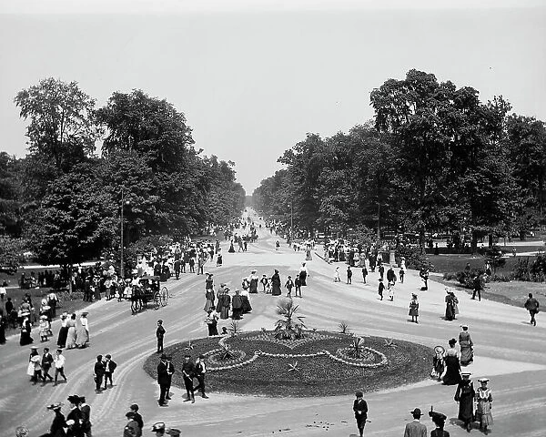 Central Avenue, Belle Isle Park, Detroit, Mich. between 1900 and 1910. Creator: Unknown