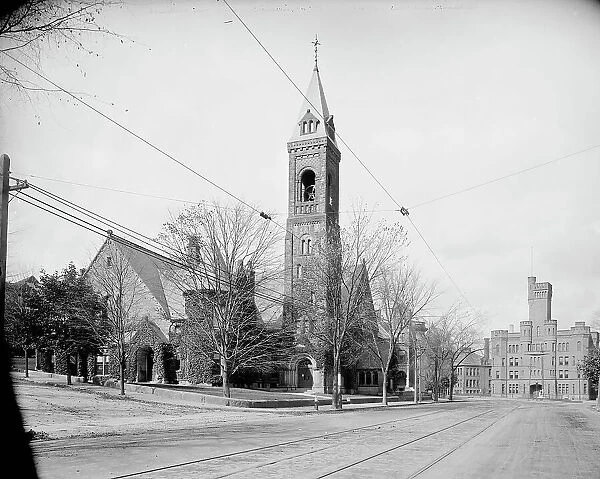 Central Church and Armory, Worcester, Mass. c1906. Creator: Unknown