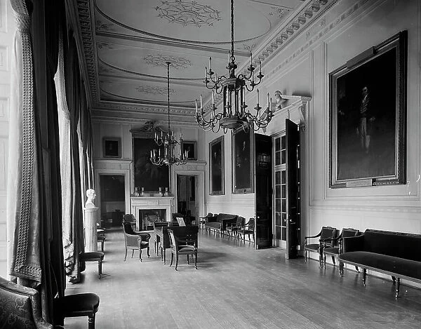 Central hall, Governor's room, City Hall, New York, c.between 1910 and 1920. Creator: Unknown