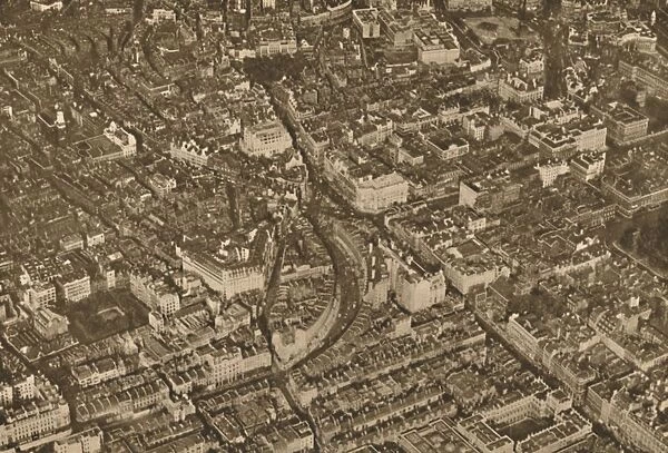 Central London From Burlington House To Trafalgar House As The Aircraft Sees It, c1935
