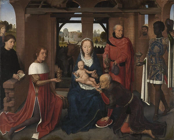 Central panel of the Triptych of Jan Floreins, 1479. Artist: Memling, Hans (1433  /  40-1494)