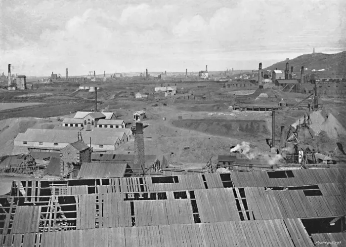 Framed Print : The Centre of the Cornish Mining District, c1896. Artist: JC Burrow Framed Print : The Centre of the Cornish Mining District, c1896. Artist: JC Burrow