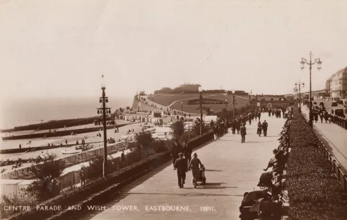 Framed Print : Centre Parade and Wish Tower, Eastbourne, 1935. Creator: Unknown Framed Print : Centre Parade and Wish Tower, Eastbourne, 1935. Creator: Unknown