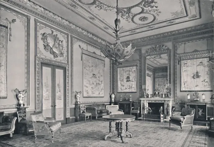 Framed Print : The Centre Room, Buckingham Palace, North-West Corner, 1939