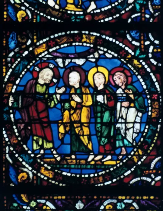 Framed Print : Centre of the Thabor, stained glass, Chartres Cathedral, France, 1194-1260 Framed Print : Centre of the Thabor, stained glass, Chartres Cathedral, France, 1194-1260