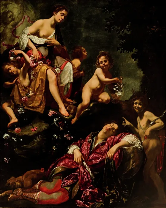 Framed Print : Cephalus and Aurora, 1625. Creator: Furini, Francesco (1603-1643) Framed Print : Cephalus and Aurora, 1625. Creator: Furini, Francesco (1603-1643)