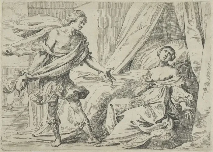 Framed Print : Cephalus and Procris. Creator: Johann Liss Framed Print : Cephalus and Procris. Creator: Johann Liss