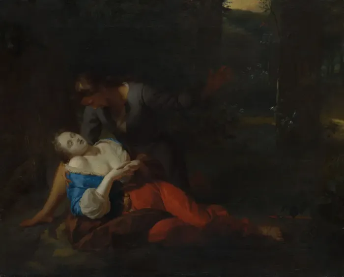 Framed Print : Cephalus and Procris, probably 1680s. Creator: Godfried Schalcken Framed Print : Cephalus and Procris, probably 1680s. Creator: Godfried Schalcken