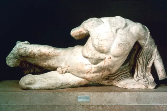 Framed Print : Cephisus or Illisus from the west pediment of the Parthenon, 447-432 BC Framed Print : Cephisus or Illisus from the west pediment of the Parthenon, 447-432 BC