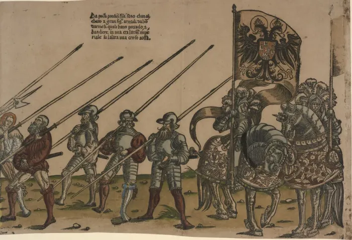 Framed Print : Ceremonial Procession in Bologna on 5 November 1529, on the Occasion of Charles V s Framed Print : Ceremonial Procession in Bologna on 5 November 1529, on the Occasion of Charles V s