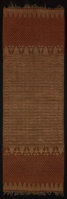 Framed Print : Ceremonial Shoulder Cloth, Bali, 19th century (?). Creator: Unknown Framed Print : Ceremonial Shoulder Cloth, Bali, 19th century (?). Creator: Unknown
